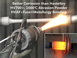 AMTmetalTech HVOF or HVAF Thermal Spraying and Fuse Sucker Rod Coupling