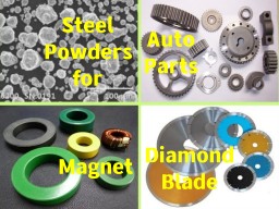 AMTmetalTech Water or Gas Atomized Steel Powders for Auto Parts and Diamond Blade