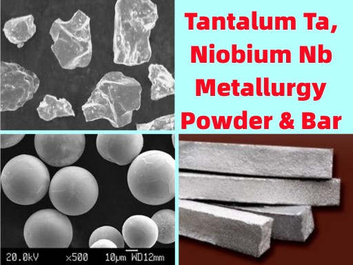 AMTmetalTech Tantalum Niobium Nb Rhenium Re Vanadium Hafnium Hf Powders Bars