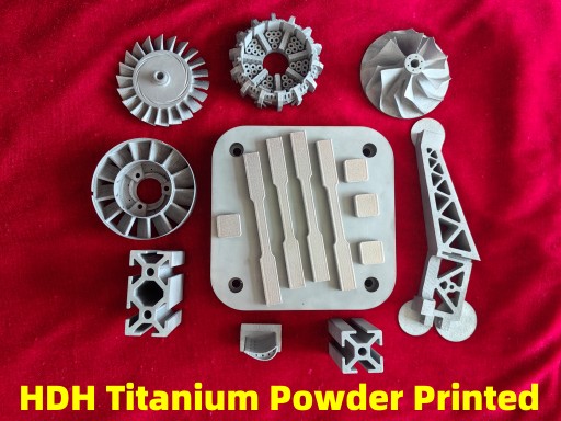 AMTmetalTech HDH Hydride-dehydrideTitanium CPTi & Ti64 Powders 3D Printed Parts