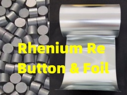 AMTmetalTech Rhenium Re Button Sheet & Foils