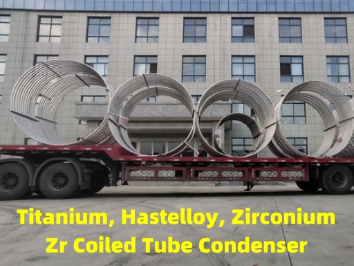 AMTmetalTech Titanium Hastelloy Zirconium Acid Alkali Chlorine Seawater Coiled Tube Condenser
