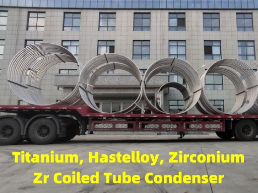 AMTmetalTech Titanium Hastelloy Zirconium Acid Alkali Chlorine Seawater Coiled Tube Condenser