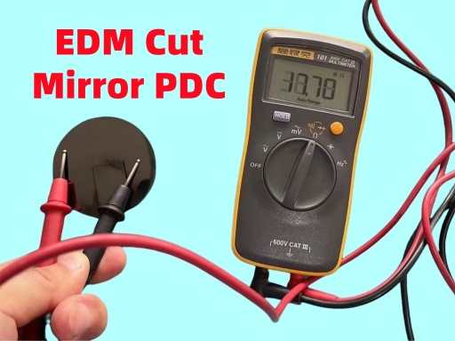 AMTmetalTech EDM Electric Discharge Machinable PDC Polycrystalline Diamond Cutter Mirror