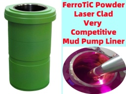 AMTmetalTech FerroTiC Titanium Carbide Powder Laser or PTA Plasma Clad Mud Pump Liner