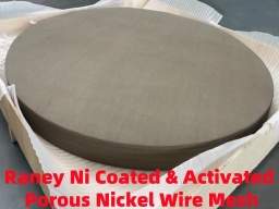 AMTmetalTech Raney Nickel Plasma Sprayed & Activated Porous Wire Screen Mesh for Electrolysis Water