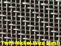 AMTmetalTech Twill Nickel Wire Screen Mesh for Hydrogen Electrolysis Water Cathode